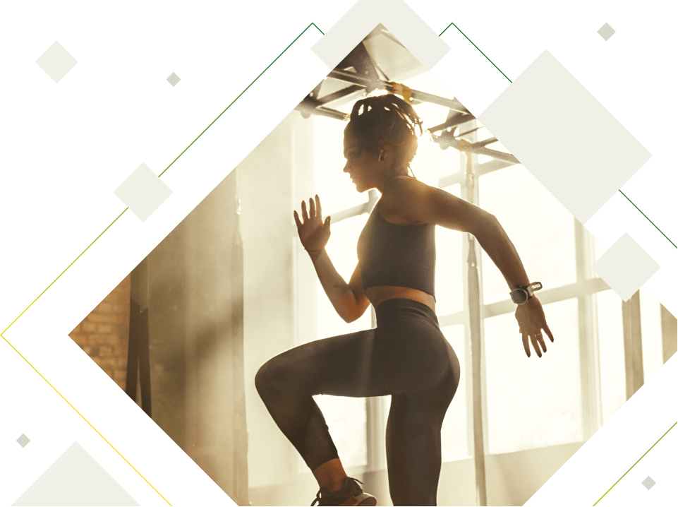 woman working out