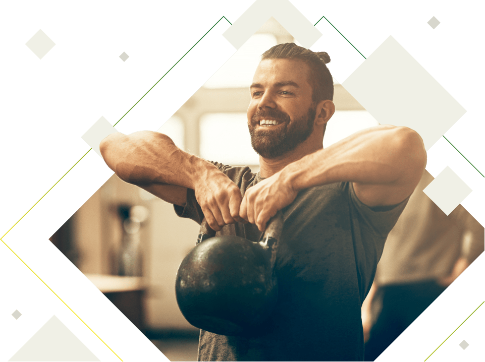 man working out